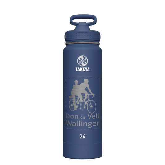 Actives Water Bottle With Straw Lid - customized