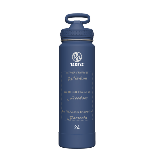Actives Water Bottle With Straw Lid - customized