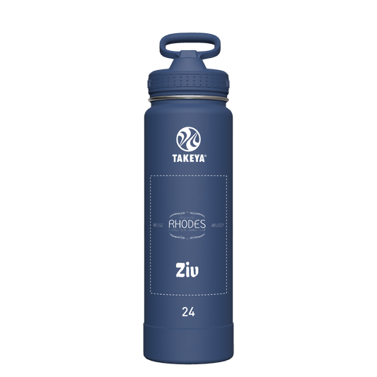 Actives Water Bottle With Straw Lid - customized