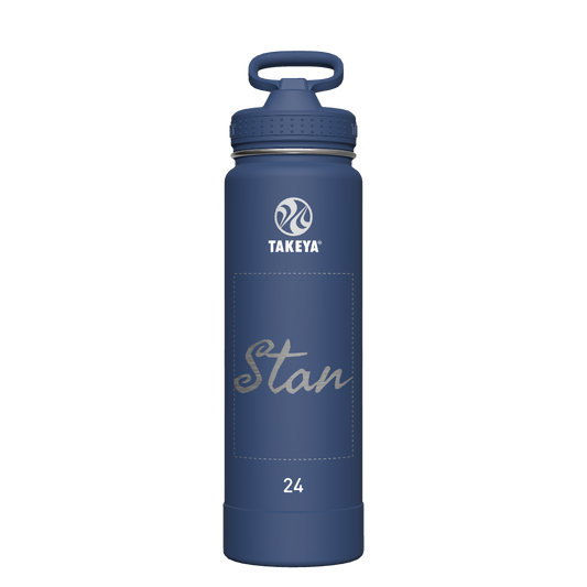 Actives Water Bottle With Straw Lid - customized