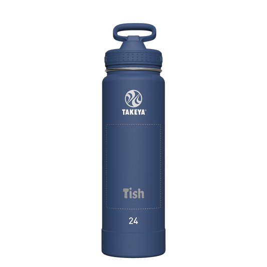 Actives Water Bottle With Straw Lid - customized