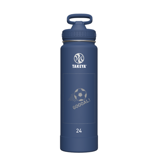Actives Water Bottle With Straw Lid - customized