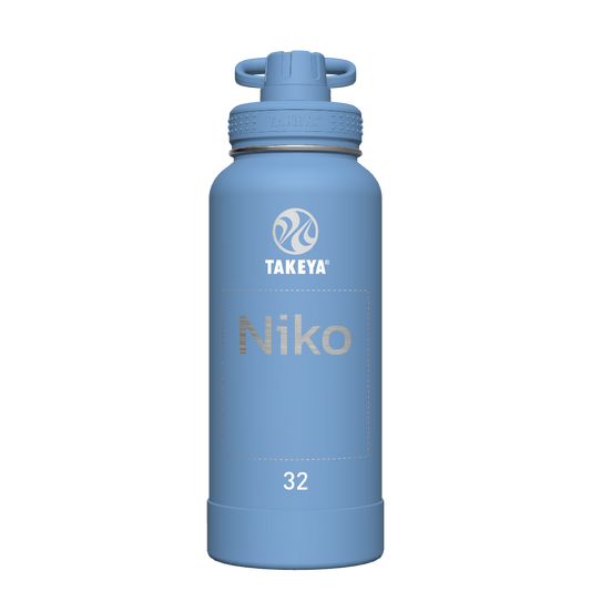 Actives Water Bottle With Spout Lid - customized