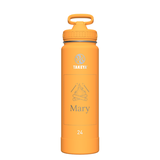 Honeycomb Actives Water Bottle With Straw Lid - customized
