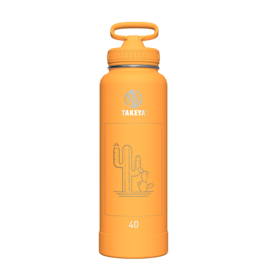 Honeycomb Actives Water Bottle With Straw Lid - customized