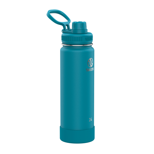 Mystic Blue Actives Water Bottle With Spout Lid