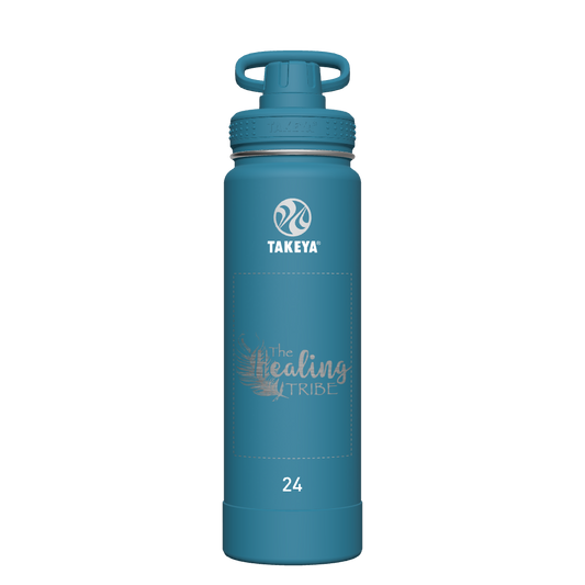 Mystic Blue Actives Water Bottle With Spout Lid - customized