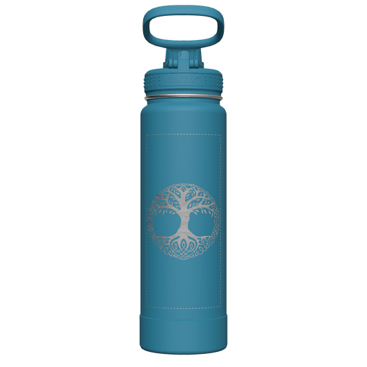 Mystic Blue Actives Water Bottle With Spout Lid - customized