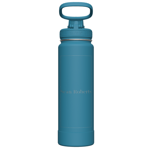 Mystic Blue Actives Water Bottle With Spout Lid - customized
