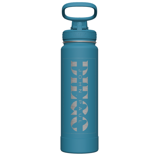 Mystic Blue Actives Water Bottle With Spout Lid - customized