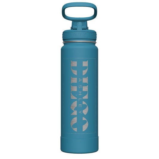 Mystic Blue Actives Water Bottle With Spout Lid - customized