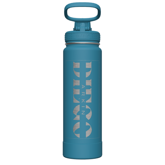 Mystic Blue Actives Water Bottle With Spout Lid - customized