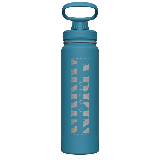 Mystic Blue Actives Water Bottle With Spout Lid - customized