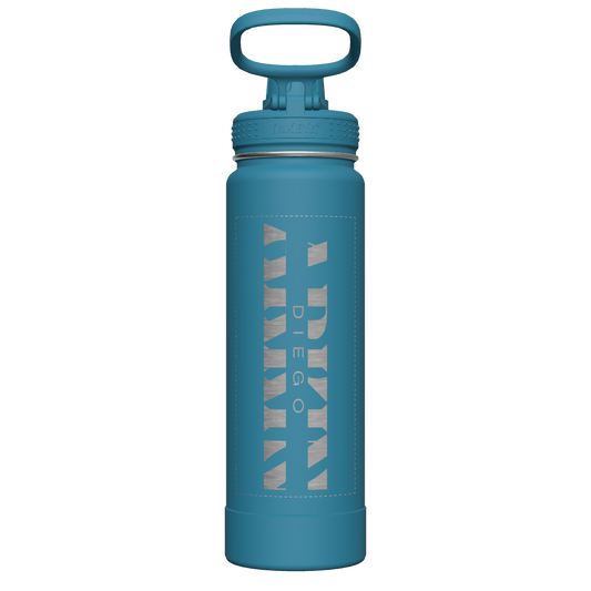 Mystic Blue Actives Water Bottle With Spout Lid - customized