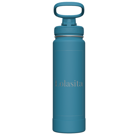 Mystic Blue Actives Water Bottle With Spout Lid - customized