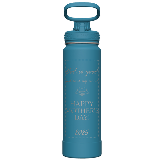 Mystic Blue Actives Water Bottle With Spout Lid - customized
