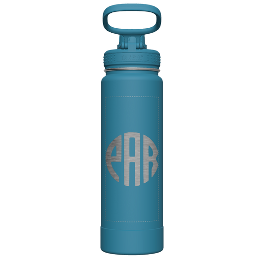 Mystic Blue Actives Water Bottle With Spout Lid - customized