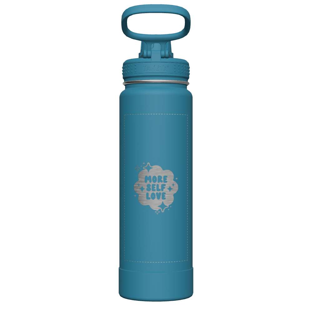 Mystic Blue Actives Water Bottle With Spout Lid - customized