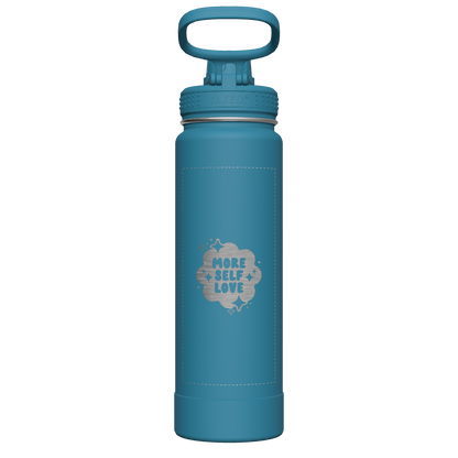 Mystic Blue Actives Water Bottle With Spout Lid - customized