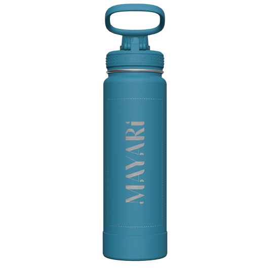 Mystic Blue Actives Water Bottle With Spout Lid - customized