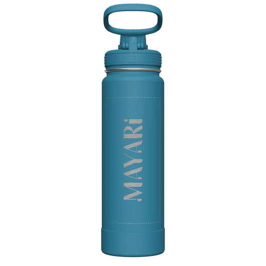 Mystic Blue Actives Water Bottle With Spout Lid - customized