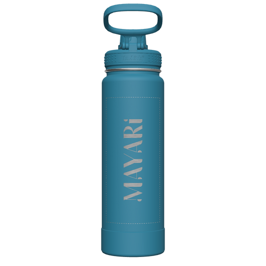 Mystic Blue Actives Water Bottle With Spout Lid - customized