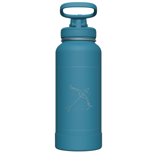 Mystic Blue Actives Water Bottle With Spout Lid - customized