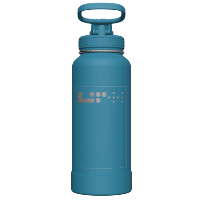 Mystic Blue Actives Water Bottle With Spout Lid - customized