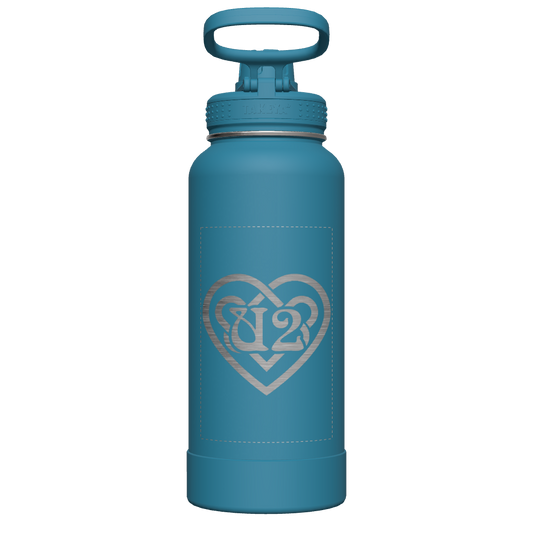 Mystic Blue Actives Water Bottle With Spout Lid - customized