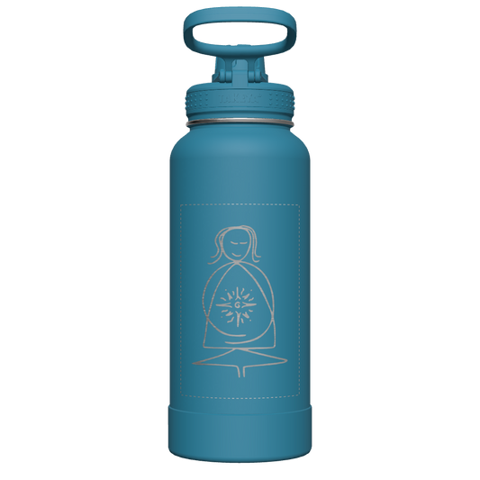 Mystic Blue Actives Water Bottle With Spout Lid - customized