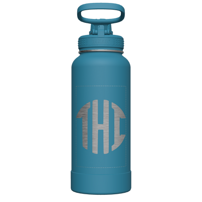 Mystic Blue Actives Water Bottle With Spout Lid - customized