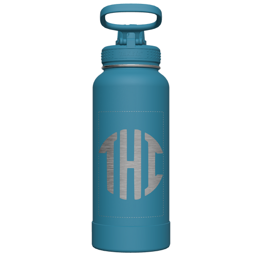 Mystic Blue Actives Water Bottle With Spout Lid - customized