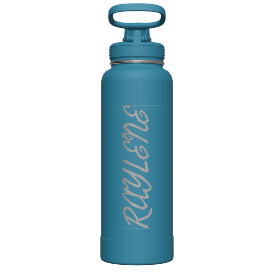 Mystic Blue Actives Water Bottle With Spout Lid - customized