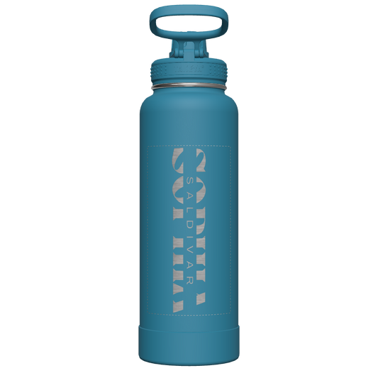 Mystic Blue Actives Water Bottle With Spout Lid - customized