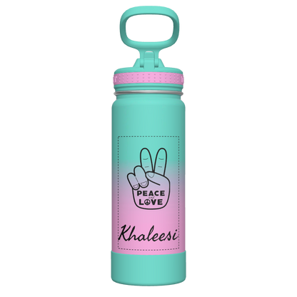 Actives Ombre Water Bottle With Straw Lid - customized