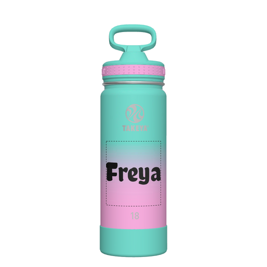 Actives Ombre Water Bottle With Straw Lid - customized