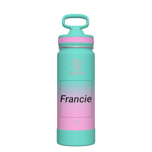 Actives Ombre Water Bottle With Straw Lid - customized