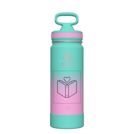 Actives Ombre Water Bottle With Straw Lid - customized