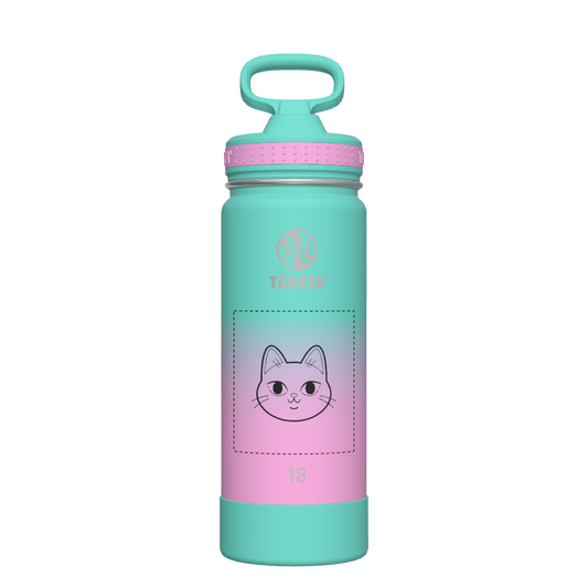 Actives Ombre Water Bottle With Straw Lid - customized