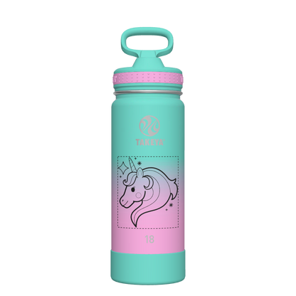 Actives Ombre Water Bottle With Straw Lid - customized
