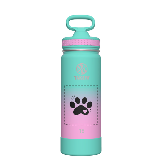 Actives Ombre Water Bottle With Straw Lid - customized