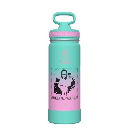 Actives Ombre Water Bottle With Straw Lid - customized