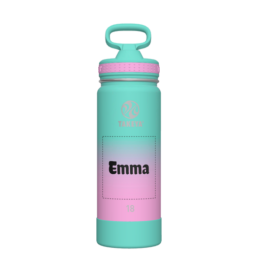 Actives Ombre Water Bottle With Straw Lid - customized