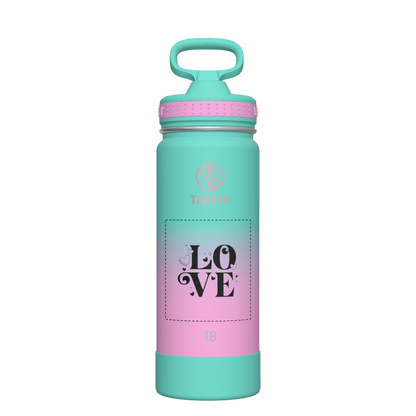 Actives Ombre Water Bottle With Straw Lid - customized