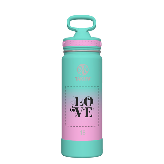 Actives Ombre Water Bottle With Straw Lid - customized