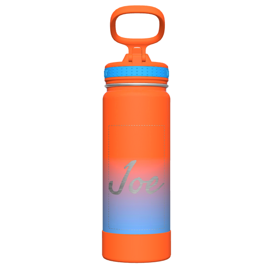 Actives Ombre Water Bottle With Straw Lid - customized