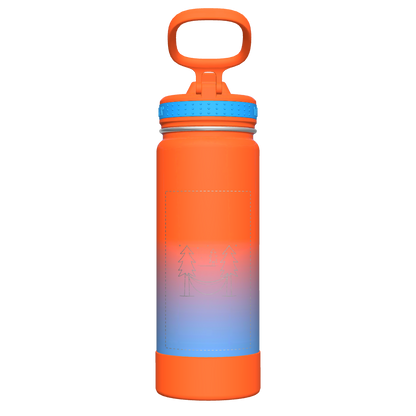 Actives Ombre Water Bottle With Straw Lid - customized