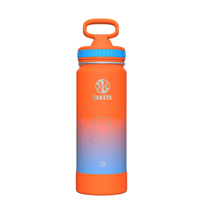 Actives Ombre Water Bottle With Straw Lid - customized