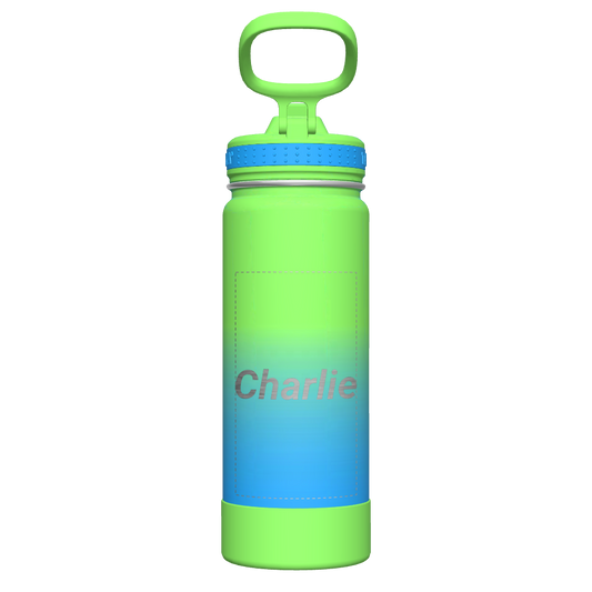 Actives Ombre Water Bottle With Straw Lid - customized