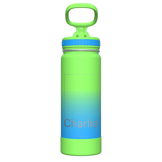 Actives Ombre Water Bottle With Straw Lid - customized